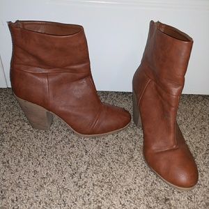 Brown booties
